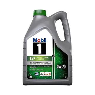 Mobil 153684 Motorolie 0W-20, Volsynthetische Olie, Inhoud, 5 Liter