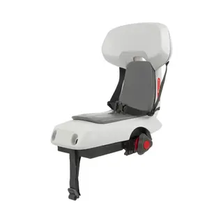 Polisport 8636100011 - Rear Bicycle Child Seat For Lugagge Carrier Guppy Junior – Safe, Confortable, And Awaard-Winning For Kids Up To 35 Kg, White