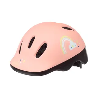 Polisport 8740200065 Babyhelm Happy Rainbow Xxs (44–48 Cm) – Rosa | Unisex-Baby Fahrradhelm Mit 6 Belüftungsöffnungen, Kinderhelm,