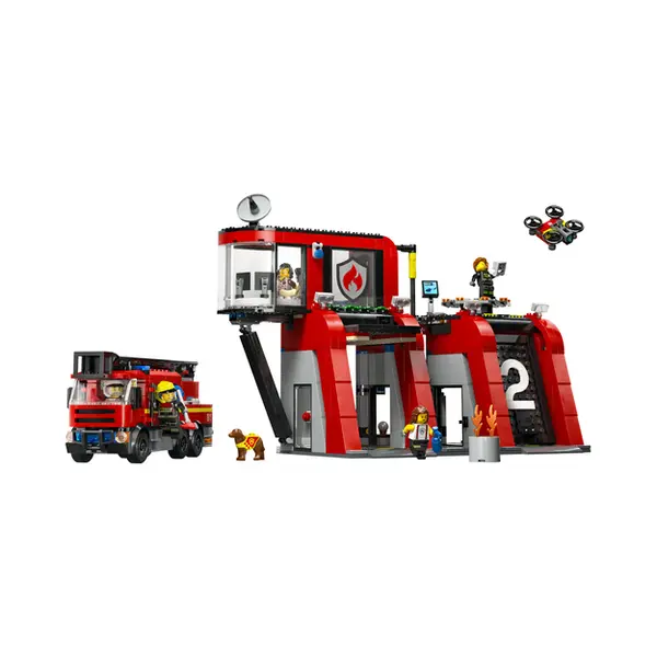 Lego 60414 City Fire Station with Fire Truck thumbnail