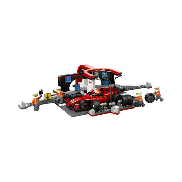 Lego 60443 City F1® Pit Stop & Pit Crew with Ferrari Car thumbnail