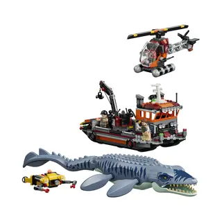 Lego 77983 Jurassic World Mosasaurus Dinosaur Boat Attack