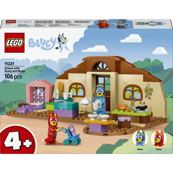 Lego 11221 School met Rusty en Bluey thumbnail