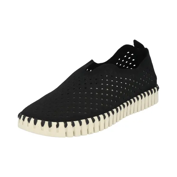 Ilse Jacobsen HornbÆK Flat Women's Shoes, Slip-On Trainers With Recycled Microfibre Material And Non-Slip Natural Rubber Sole, Tulip3275, thumbnail