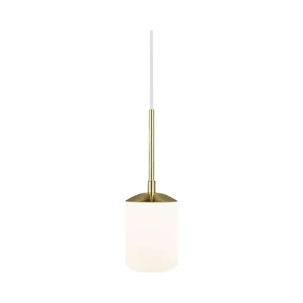 Nordlux Grant 15 Indoor Pendant/Ceiling Light Brass Glass, E14 15W With Adjustable Cable-Bedroom, Living Room, Kitchen, Office, Bedside Or Study. thumbnail