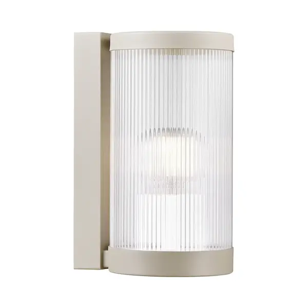 Nordlux 2218061008 Coupar Wall Light Sand E-27 Modern Ribbed Glass thumbnail