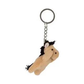 Nature Planet Pluche Sleutelhanger - Paard - 6 Cm - Boerderij Dieren Sleutelhanger
