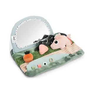 Done By Deer Tummy Time Vloerspiegel - Sensory Speelgoed Voor Baby's