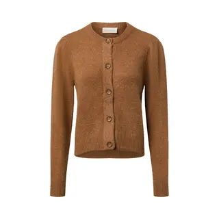 Msch Copenhagen Gebreid Vest 'Miabelle' Cognac
