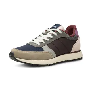 Woden Sneakers Laag 'Ronja' Navy / Chocoladebruin / Kaki / Lavendel