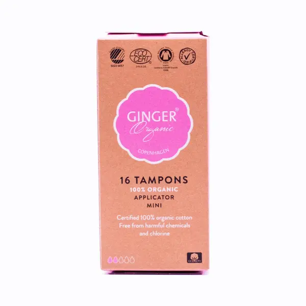 Ginger Organic Tampons Met Applicator Mini 16 Stuks thumbnail