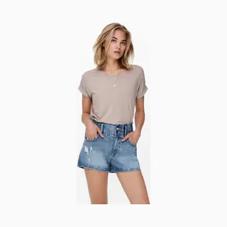 Only 15106662 T-shirt Ronde hals Korte mouw Elastaan, Polyester, Viscose