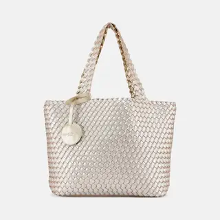 Ilse Jacobsen Women's Bag08 Tote Bag, Platinum Silver, Standard Size, Travel Bag (carry Bag)