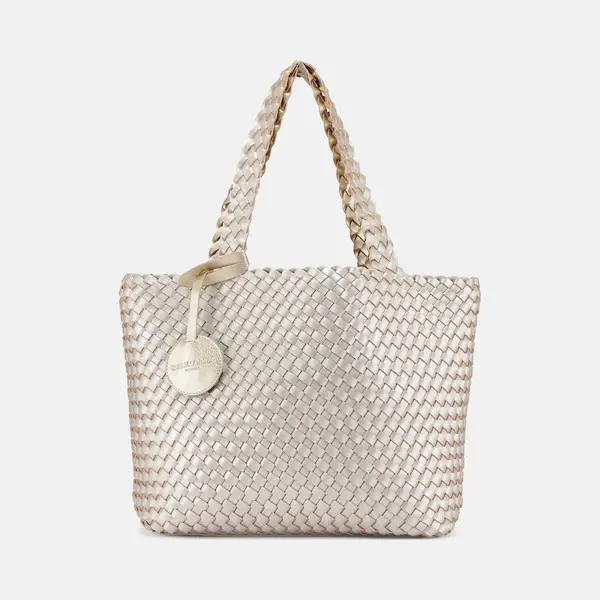Ilse Jacobsen Bag08 Draagtas Voor Dames, Platina-zilver, Eenheidsmaat, Draagtas thumbnail