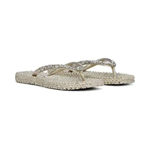 Ilse Jacobsen Slippers Met Grove Glitter CHEERFUL03G - 780 Platin thumbnail