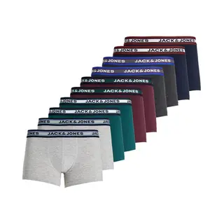 Jack & Jones 5715095183013 onderbroek Strak boxershort Zwart, Bordeaux rood, Grafiet, Groen, Grijs