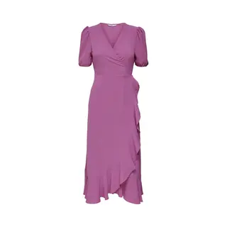 Only - Onlmette Ss Wrap Midi Dress Wvn - Dames - Mini Jurken