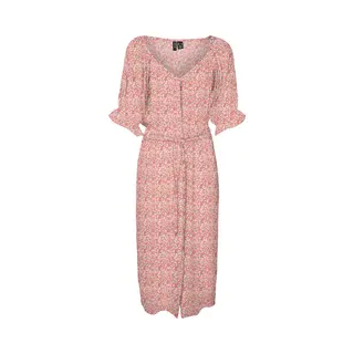 Vero Moda Vmrani 2/4 Calf Shirt Dress Wvn Lcs Dames Jurk - Maat S