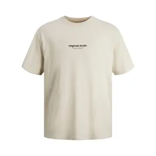 Jack & Jones Shirt 'JORVesterbro' Beige / Zwart