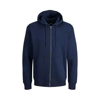 Jack & Jones Jjebradley Sweatshirt Met Ritssluiting Hood Noos Pls Sweatjack Voor Heren (1 Stuk), Navy Blauw