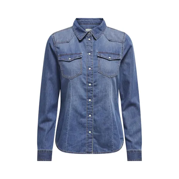 Only Blouse 'ONLAlexa' Blauw Denim thumbnail