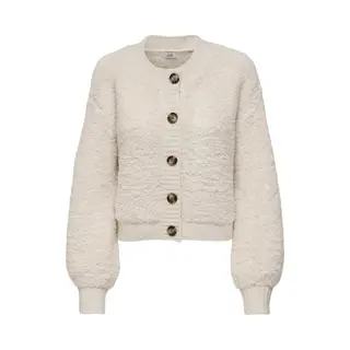 Jacqueline de Yong Jdy Damen Strickjacke JDYEira Gestrickte Damenjacke Mit Knopfleiste 15337012 Birch Xl