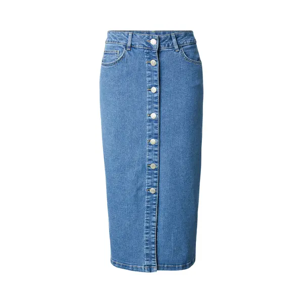 Vero Moda - Vmnatty 7/8 Button Skirt Dnm Mix - Dames - Rokken thumbnail