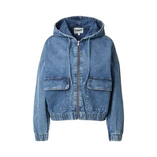 Only ONLKenzie Korte Jeansjas Voor Dames Met Capuchon, Medium Blauwe Denim, M