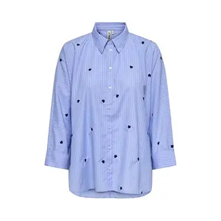 Only Blouse 'Onlnew Lina Grace' Marine / Lichtblauw / Wit