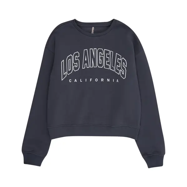 Only Girls Sweatshirt Nachtblauw / Wit thumbnail