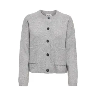 Only Onlpiemonte L/S Knt Noos Cardigan, Lichtgrijs Gemêleerd, L