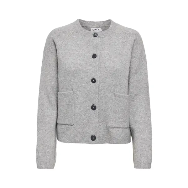 Only Onlpiemonte L/S Knt Noos Cardigan, Lichtgrijs Gemêleerd, L thumbnail