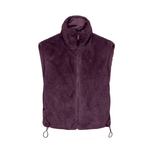 Only Dana Faux Fur Bodywarmer - Dames Vest - Mauve Wine thumbnail