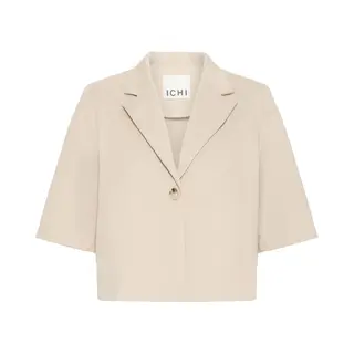 Ichi Ihkate Sus Cropped Bl Dames Blazer/colbert - Doeskin