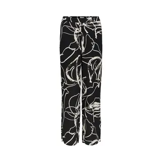Object Collectors Item Object Objsanne Aline Wide Pant Broeken Dames - Zwart - Maat 38