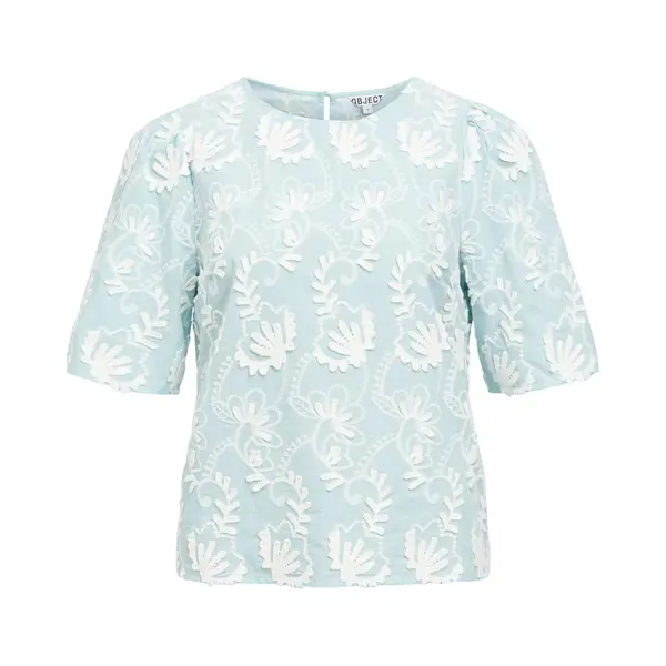 Object Collectors Item Object Objmya 2/4 Re Top Tops & T-shirts Dames - Shirt - Lichtblauw - Maat 44 thumbnail