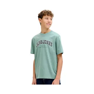 Jack & Jones Jack&Jones - Jjecaleb Varsity Tee Ss O-Neck Noos Jnr - Jongens - T-shirts - Munt - Maat 152