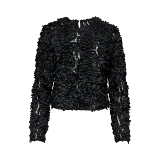 Only Blouse 'Rosebloom' Zwart