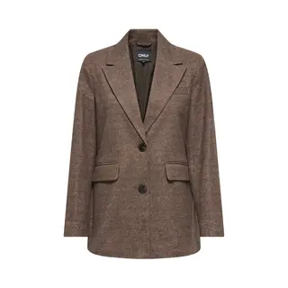 Only Blazer Onlimmy Life Check Blazer Otw 15368317 Chestnut/minicheck Dames Maat - L