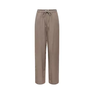Only Broek Onlsiesta Mw Pull-up Linen Bl Pnt N 15322263 Walnut Dames Maat - W30 X L32
