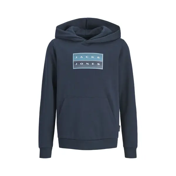 Jack & Jones Junior Sweatshirt 'JCOFusion' Nachtblauw / Cyaan Blauw / Wit thumbnail