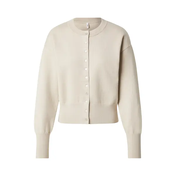 Only Vest Onlmio Ls O-neck Button Cardiga Knt 15377295 Pumice Stone/dtm Button Dames Maat - Xs thumbnail