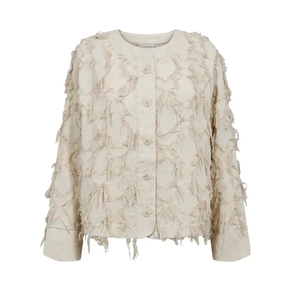 Freequent Vest Fqfolly Jacket 208157 Moonbeam Melange Dames Maat - L thumbnail