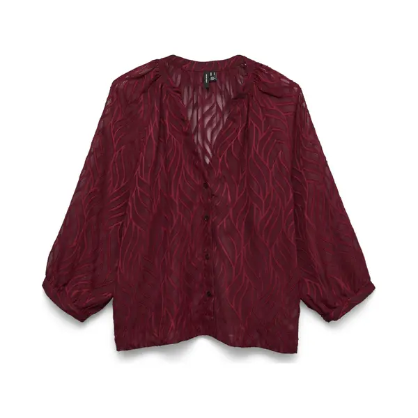 Vero Moda - Vmthursday 3/4 V-Neck Shirt Wvn - Dames - Blouses thumbnail