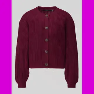 Vero Moda Gebreid Vest 'Vmlea' Wijnrood