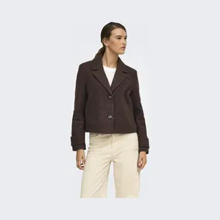 Only Jas Onlvaleria Boucle Short Coat Otw 15321874 Coffee Bean Dames Maat - Xs