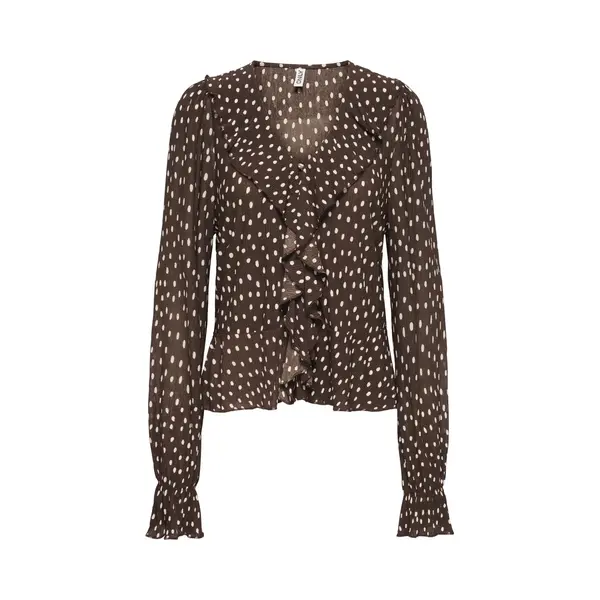 Only - Onlkafie L/S Frill Top Wvn - Meisjes - Blouses thumbnail