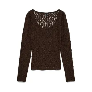 Vero Moda Vmflora Ls 2-Way Lace Top Jrs Noos