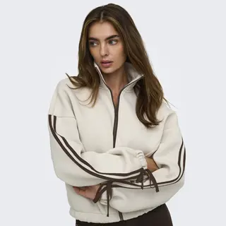 Only Vest Onlnola L/s High Neck Cs Swt 15390975 Pumice Stone/coffee Bean Dames Maat - M