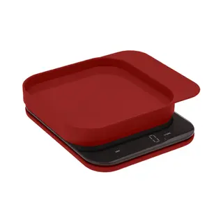 Rosti 25678 keukenweegschaal Rood Aanrecht Vierkant Elektronische keukenweegschaal